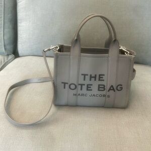 Marc Jacobs Gray Leather Small Tote